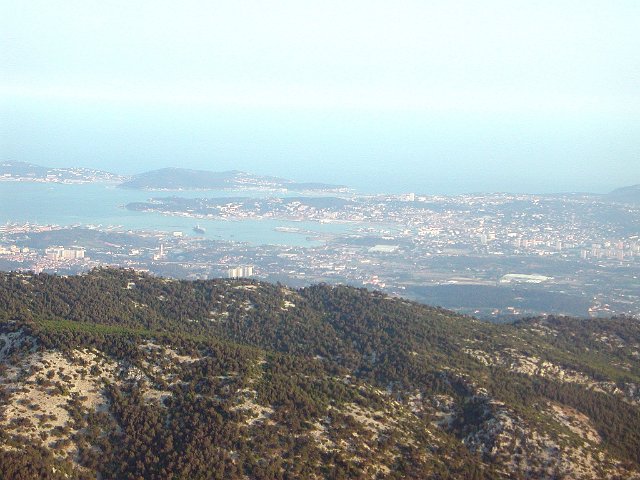 toulon vu du massif